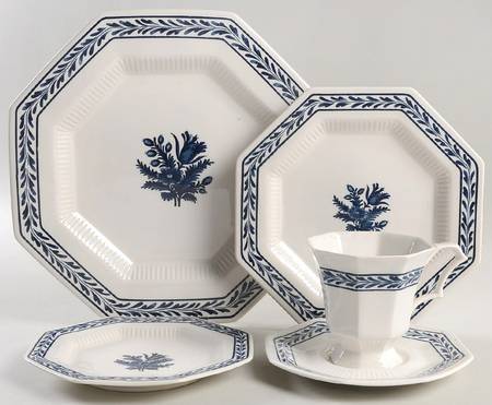 Blue Tulip 5 Piece Place Setting