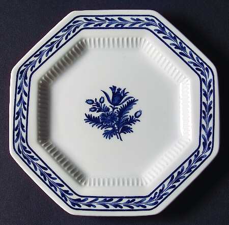 Blue Tulip Bread & Butter Plate