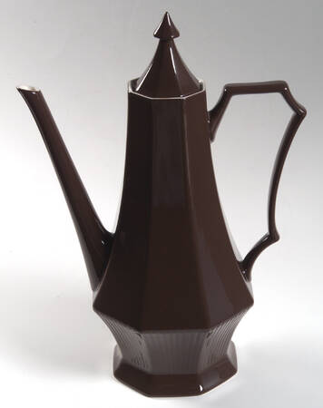 Cane Brown Coffee Pot & Lid