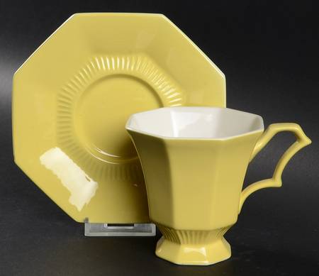 Daffodil  All Yellow Footed Cup & Saucer Set
