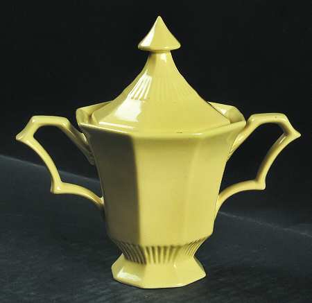 Daffodil  All Yellow Sugar Bowl & Lid