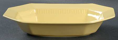 Daffodil  All Yellow 9" Oval Vegetable Bowl