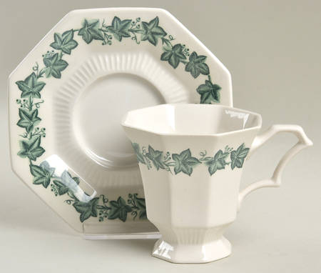 Garland Footed Cup & Saucer Set