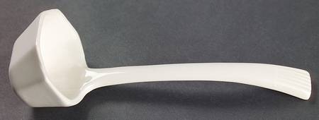 Independence White Solid Piece Sauce Ladle