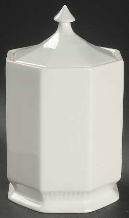 Independence White Small Canister & Lid