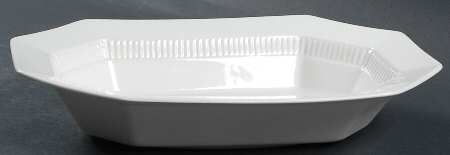 Independence White 10" Oval Vegetable Bowl