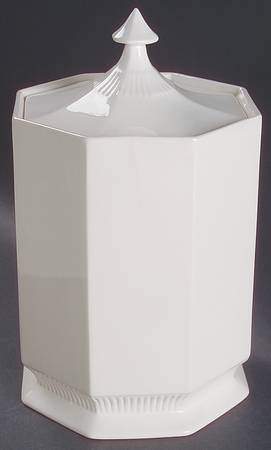 Independence White Large Canister & Lid