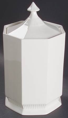 Independence White Medium Canister & Lid