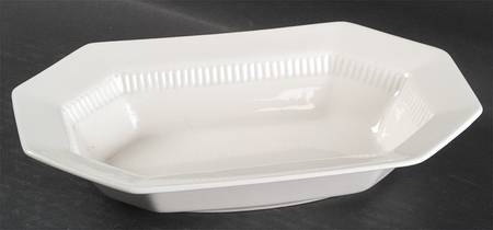 Independence White 9" Oval Vegetable Bowl