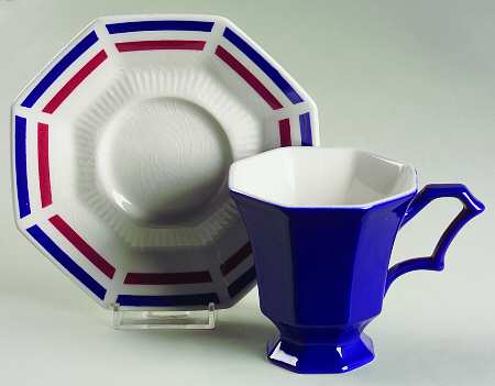 Yankee Doodle Footed Cup & Saucer Set
