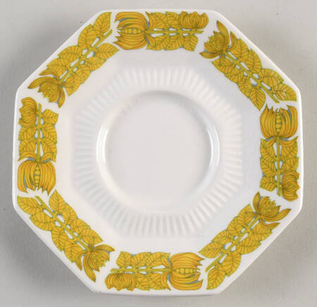 Yellow Bouquet Saucer