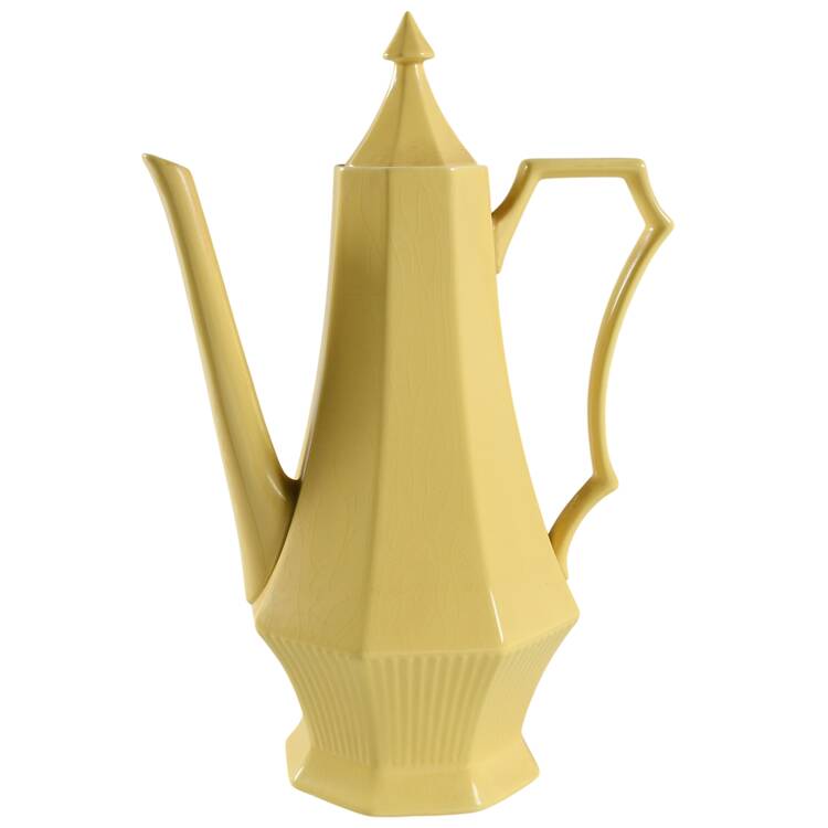 Yellow Bouquet Coffee Pot & Lid