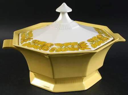 Yellow Bouquet 1.5 Qt Round Covered Casserole