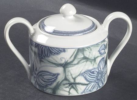 Butterfly Batik Sugar Bowl & Lid