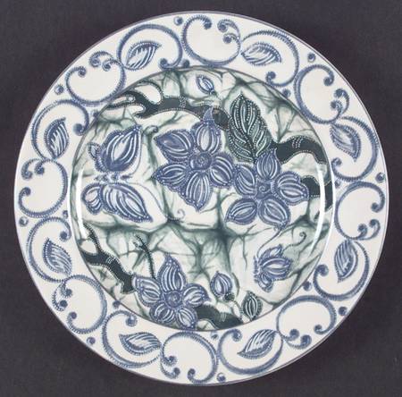 Butterfly Batik Salad Plate