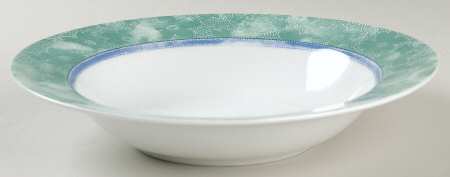 Butterfly Batik Large Rim Soup Bowl