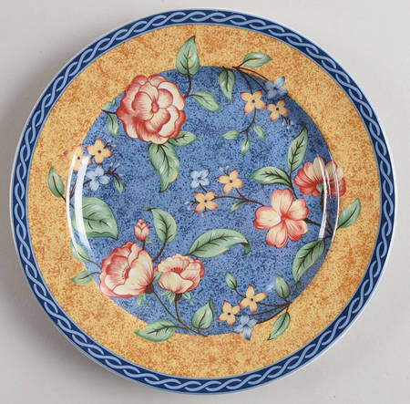 French Floral Salad Plate