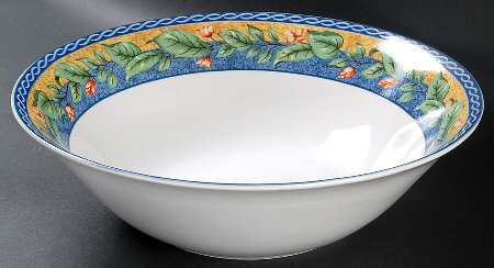 French Floral 10" Round Vegetable Bowl