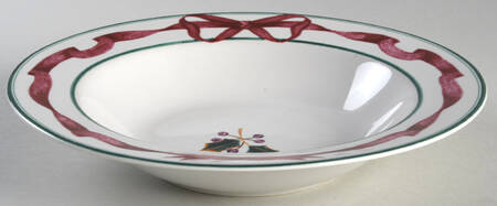 Hollie's Christmas Large Rim Soup Bowl