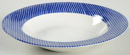 Marina Blue Large Rim Soup Bowl