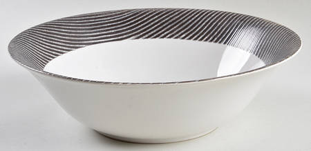 Marina Black 10" Round Vegetable Bowl