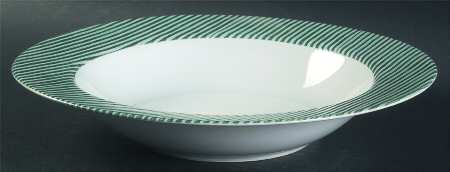 Marina Green Large Rim Soup Bowl