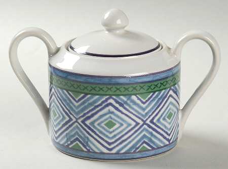 Mosaic Sugar Bowl & Lid