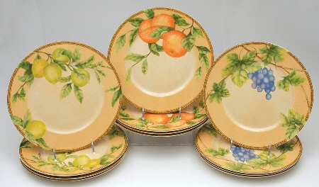 Newbury (Set of 12, 4ea motif 1-3 ) Dinner Plate