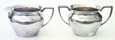 Concord (Silverplate, Hollowware) Plated Mini Creamer and Open Sugar