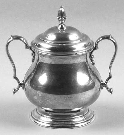 Sterling Hollowware Sugar Bowl & Lid