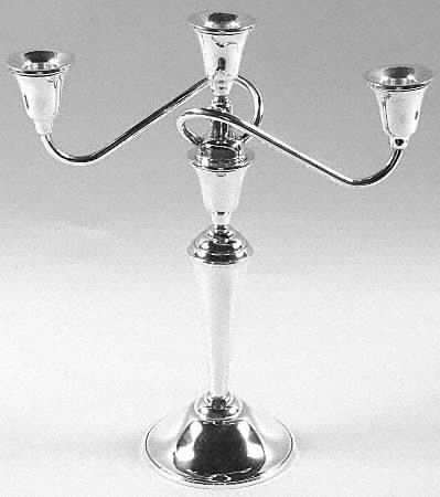Sterling Hollowware Medium 3 Light Candelabra
