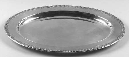 Rose Marie (Silverplate Hollowware) Small Plated Meat Platter No Well