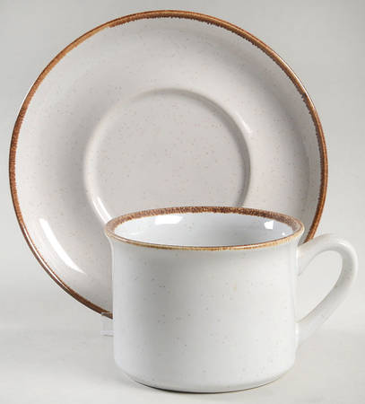Accent Flat Cup & Saucer Set