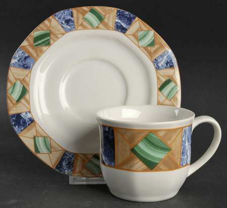 Alexandria Flat Cup & Saucer Set