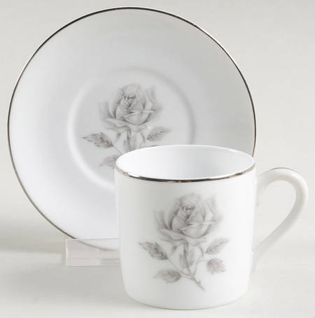 Allure Flat Demitasse Cup & Saucer Set