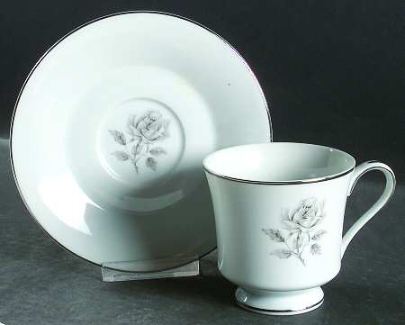 Allure Footed Cup & Saucer Set