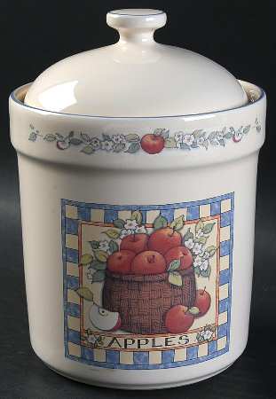 Apple Basket Medium Canister & Lid