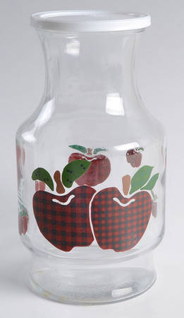 Applejack Glassware Carafe with Plastic Lid