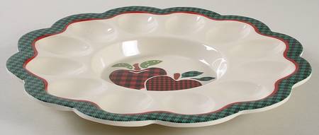 Applejack Melamine Deviled Egg Plate