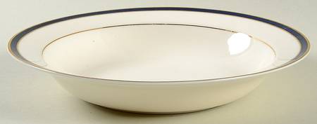 Aristocrat Blue Rim Soup Bowl