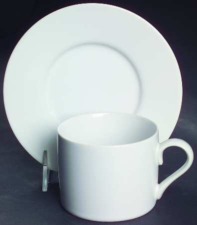 Aspen Flat Cup & Saucer Set