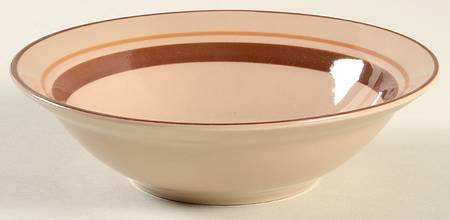 Band It Caramel Rim Cereal Bowl