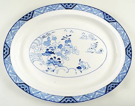 Blue Lotus 11" Chop Plate (Round Platter)