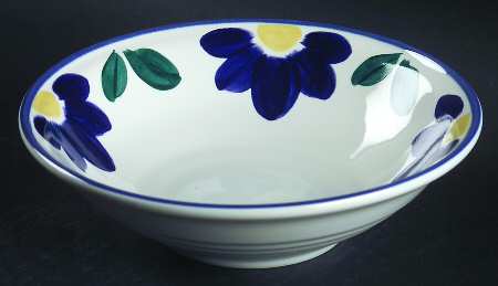 Blue Napoli Coupe Cereal Bowl