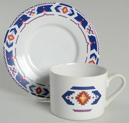 Blue Ridge Flat Cup & Saucer Set