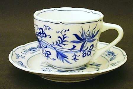 Blue Rhapsody Flat Cup & Saucer Set