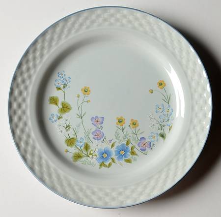 Blue Satin Salad Plate