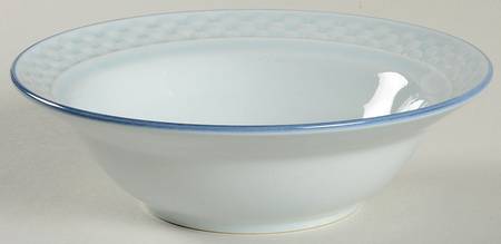 Blue Satin Coupe Cereal Bowl