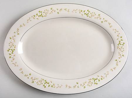 Blossom Time 14" Oval Serving Platter