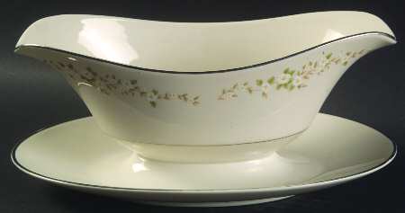 Blossom Time Gravy Boat with Attached Underplate